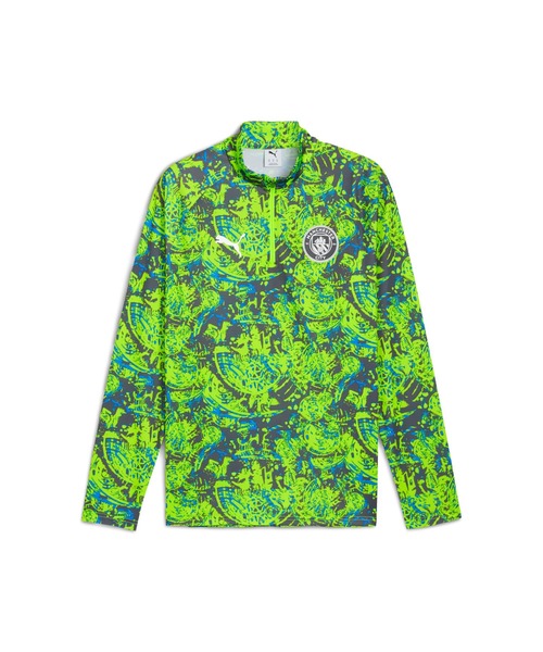 PUMA（プーマ）の「PUMA プーマ メンズ 2025-26 マンチェスターシティ FC プレマッチ クォーター（Tシャツ/カットソー・メンズ・ブラック/グリーン系その他7/グリーン系その他6・LARGE/MEDIUM/SMALL/X-LARGE/X-SMALL）」の14枚目の写真