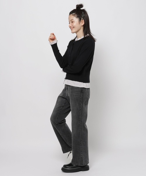 niko and...(ニコアンド)の「レイヤードライククルーカーディガン(カーディガン/ボレロ・レディース・レッド/ブラック/グレー・FREE)」の18枚目の写真