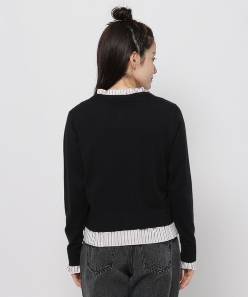 niko and...(ニコアンド)の「レイヤードライククルーカーディガン(カーディガン/ボレロ・レディース・レッド/ブラック/グレー・FREE)」の7枚目の写真