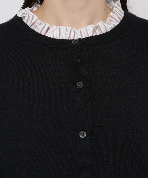 niko and...(ニコアンド)の「レイヤードライククルーカーディガン(カーディガン/ボレロ・レディース・レッド/ブラック/グレー・FREE)」の12枚目の写真