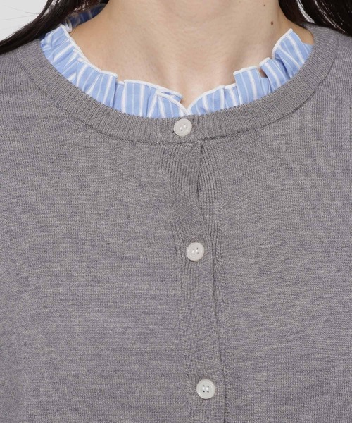 niko and...(ニコアンド)の「レイヤードライククルーカーディガン(カーディガン/ボレロ・レディース・レッド/ブラック/グレー・FREE)」の13枚目の写真