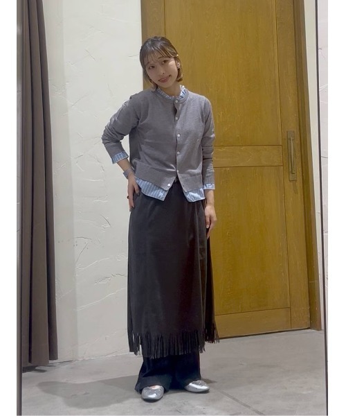 niko and...(ニコアンド)の「レイヤードライククルーカーディガン(カーディガン/ボレロ・レディース・レッド/ブラック/グレー・FREE)」の19枚目の写真