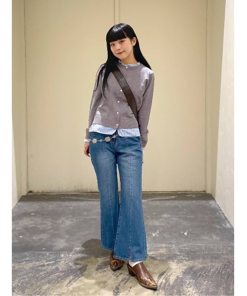 niko and...(ニコアンド)の「レイヤードライククルーカーディガン(カーディガン/ボレロ・レディース・レッド/ブラック/グレー・FREE)」の20枚目の写真