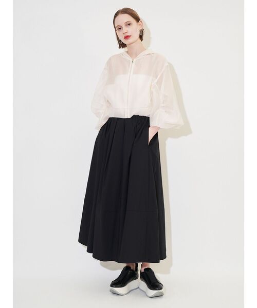 ELENDEEK(エレンディーク)の「フーディーシアーブルゾン(ブルゾン・レディース・アイボリー/ブラック・FREE)」の17枚目の写真