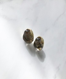アクリルマーブルドロップピアス