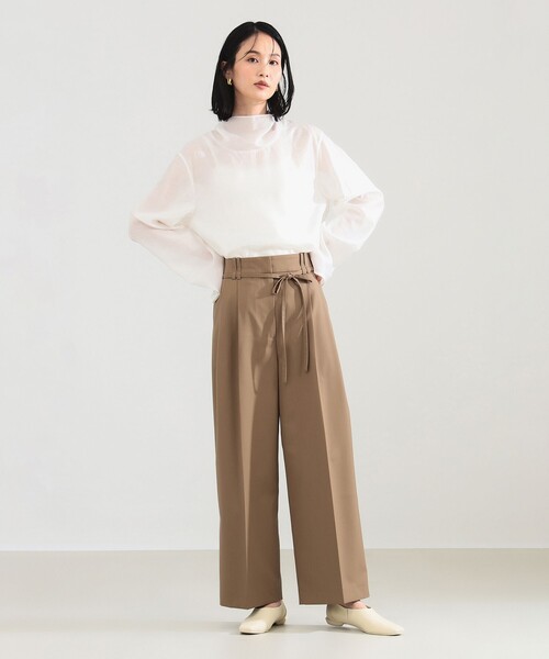 Demi-Luxe BEAMS ベージュワイドパンツ サイズ36 デミルクス ビームス