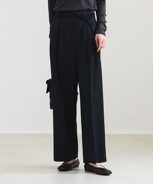 Demi-Luxe BEAMS(デミルクス ビームス)の「【2/5再値下げ】ポリエステル ウール 2ループ ワイドパンツ(その他パンツ・レディース・ベージュ/ネイビー・36/38)」の20枚目の写真