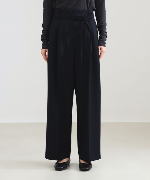 Demi-Luxe BEAMS(デミルクス ビームス)の「【2/5再値下げ】ポリエステル ウール 2ループ ワイドパンツ(その他パンツ・レディース・ベージュ/ネイビー・36/38)」の21枚目の写真