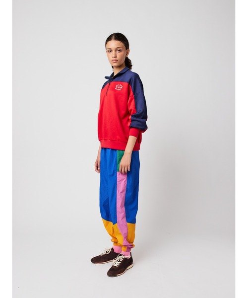 BOBO CHOSES(ボボショーズ)の「Half zip color block sweatshirt(スウェット・レディース・レッド・XL/L/M/S/XS)」の5枚目の写真