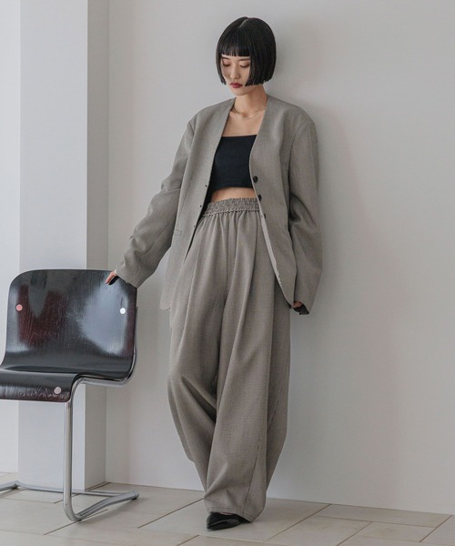 LOWRYS FARM（ローリーズファーム）の「ＴＲイージーコクーンパンツ　455481（その他パンツ・レディース・ブラック/その他/ブラウン/チャコールグレー・MEDIUM/LARGE）」の21枚目の写真