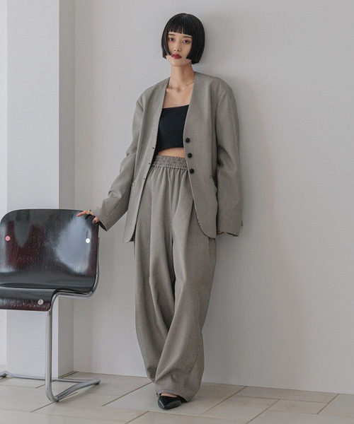 LOWRYS FARM（ローリーズファーム）の「ＴＲイージーコクーンパンツ　455481（その他パンツ・レディース・ブラック/その他/ブラウン/チャコールグレー・MEDIUM/LARGE）」の22枚目の写真