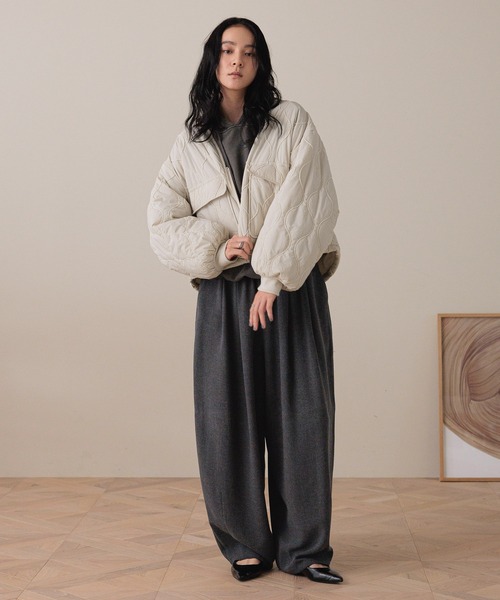 LOWRYS FARM（ローリーズファーム）の「ＴＲイージーコクーンパンツ　455481（その他パンツ・レディース・ブラック/その他/ブラウン/チャコールグレー・MEDIUM/LARGE）」の6枚目の写真