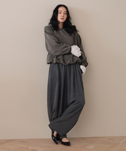 LOWRYS FARM（ローリーズファーム）の「ＴＲイージーコクーンパンツ　455481（その他パンツ・レディース・ブラック/その他/ブラウン/チャコールグレー・MEDIUM/LARGE）」の7枚目の写真