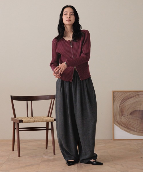 LOWRYS FARM（ローリーズファーム）の「ＴＲイージーコクーンパンツ　455481（その他パンツ・レディース・ブラック/その他/ブラウン/チャコールグレー・MEDIUM/LARGE）」の8枚目の写真