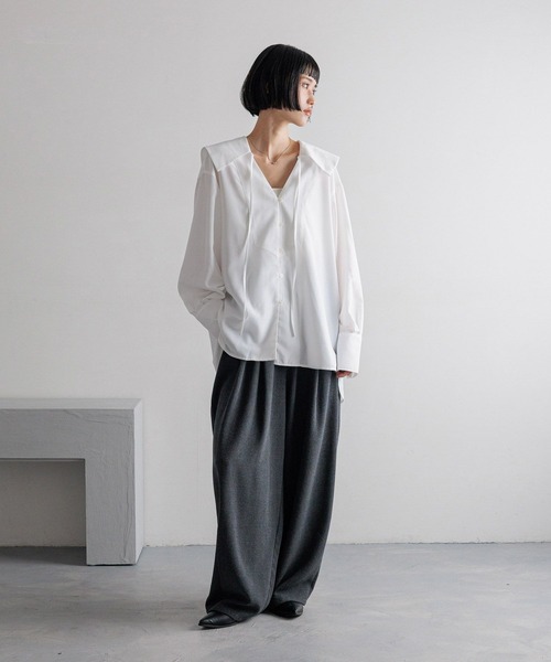 LOWRYS FARM（ローリーズファーム）の「ＴＲイージーコクーンパンツ　455481（その他パンツ・レディース・ブラック/その他/ブラウン/チャコールグレー・MEDIUM/LARGE）」の14枚目の写真