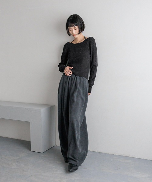 LOWRYS FARM（ローリーズファーム）の「ＴＲイージーコクーンパンツ　455481（その他パンツ・レディース・ブラック/その他/ブラウン/チャコールグレー・MEDIUM/LARGE）」の20枚目の写真