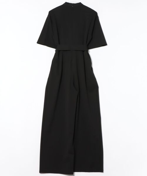 CLANE ブラックオールインワン サイズ0 セール】CLANE STAND COLLAR LOOSE ALL IN ONE（サロペット