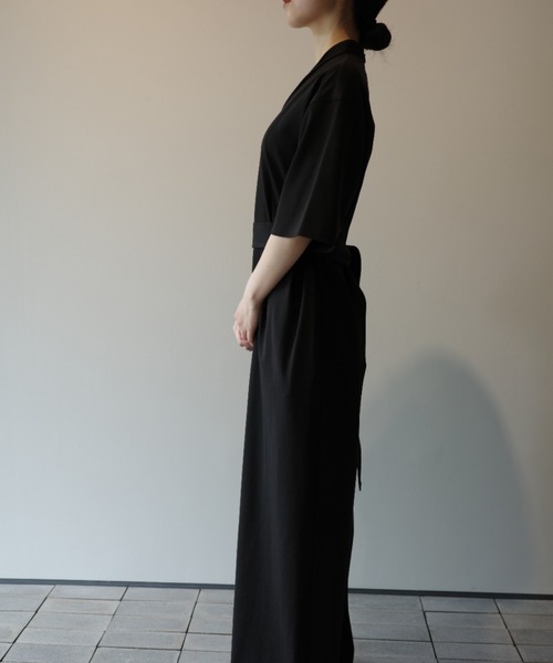 サロペット・オーバーオール・オールインワン CLANE STAND COLLAR LOOSE ALL IN ONE CLANE - オールインワン - STAND COLLAR LOOSE ALL IN ONE - BLACK