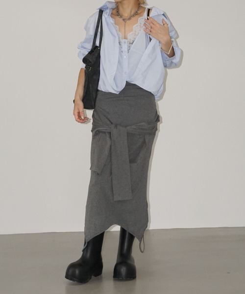 chuclla（チュクラ）の「シームレス ワイドロングブーツ chs25a013（ブーツ・レディース・ブラック・S/M/L）」の2枚目の写真