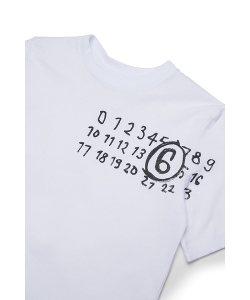 MM6 Maison Margiela（ｴﾑｴﾑｼｯｸｽ ﾒｿﾞﾝ ﾏﾙｼﾞｪﾗ）の「キッズ Tシャツ MM6 KID（Tシャツ/カットソー・キッズ・ホワイト/ブラック・8Y/10Y/16Y/14Y/6Y/4Y/12Y）」の5枚目の写真