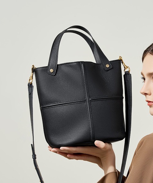 セブンズ　ハット&ショルダーバッグ レザー ショルダーバッグ -カウ スプリットレザー- - セブンバイ