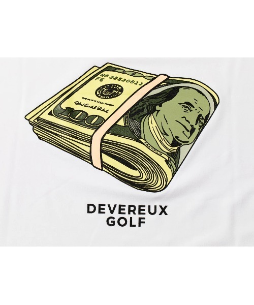 DEVEREUX GOLF（デヴァローゴルフ）の「Cash Bets Only 2 Mock Neck Tee（Tシャツ/カットソー・メンズ・イエロー/ピンク/ホワイト・MEDIUM/SMALL/LARGE）」の7枚目の写真