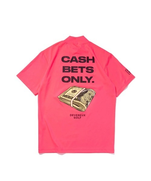 DEVEREUX GOLF（デヴァローゴルフ）の「Cash Bets Only 2 Mock Neck Tee（Tシャツ/カットソー・メンズ・イエロー/ピンク/ホワイト・MEDIUM/SMALL/LARGE）」の9枚目の写真