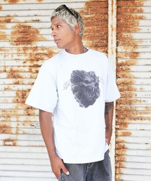 BASIS（ベイシス）の「SANDER LAND 7.1oz オープンエンド スカル雷獣 ラギットTシャツ（Tシャツ/カットソー）」