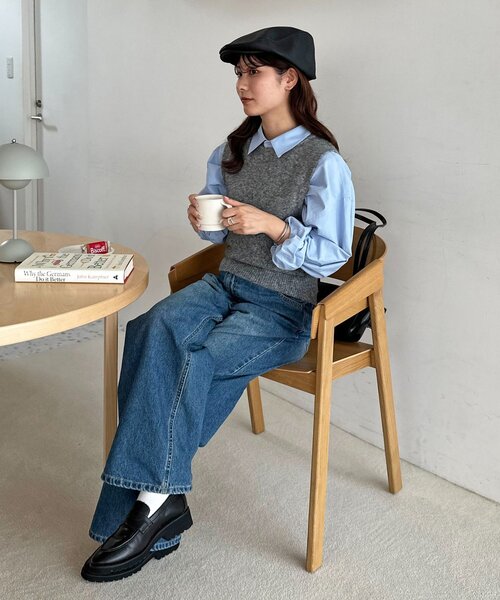 DISCOAT（ディスコート）の「ハンチングCAP（ハンチング/ベレー帽・レディース・ブラック/ベージュ・FREE）」の12枚目の写真