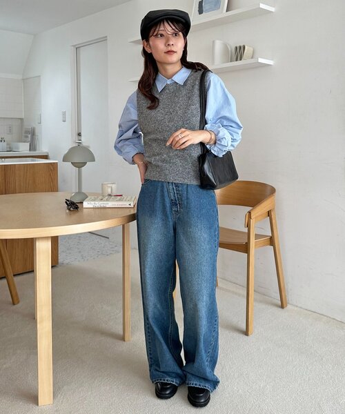 DISCOAT（ディスコート）の「ハンチングCAP（ハンチング/ベレー帽・レディース・ブラック/ベージュ・FREE）」の13枚目の写真