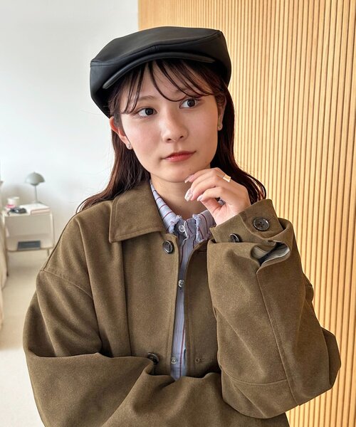 DISCOAT（ディスコート）の「ハンチングCAP（ハンチング/ベレー帽・レディース・ブラック/ベージュ・FREE）」の17枚目の写真