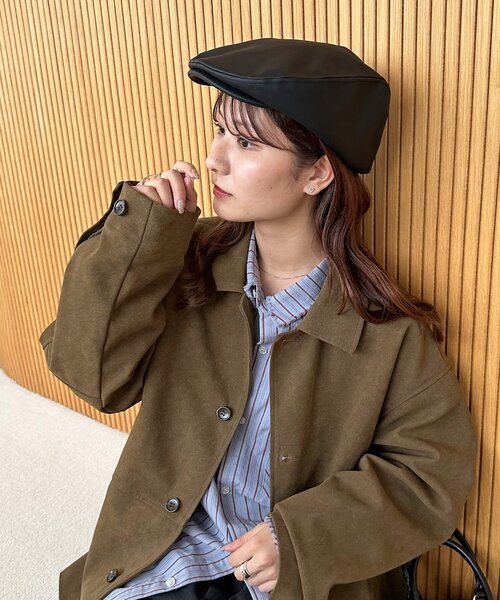 DISCOAT（ディスコート）の「ハンチングCAP（ハンチング/ベレー帽・レディース・ブラック/ベージュ・FREE）」の18枚目の写真