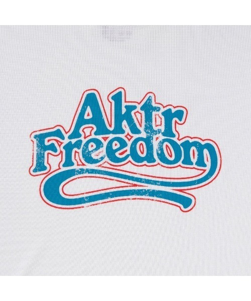 AKTR(アクター)の「AKTR FREEDOM LOGO SPORTS TEE(アクター フリーダム ロゴ スポーツティー)(Tシャツ/カットソー・メンズ・ブラック系/ホワイト系・MEDIUM/LARGE/X-LARGE/XX-LARGE)」の4枚目の写真