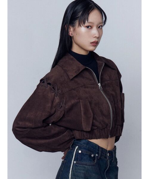 セール】フェイクスエードブルゾン（ブルゾン）｜EMODA（エモダ）の