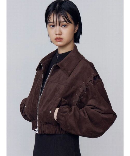 フェイクスエードブルゾン（ブルゾン）｜EMODA（エモダ）の