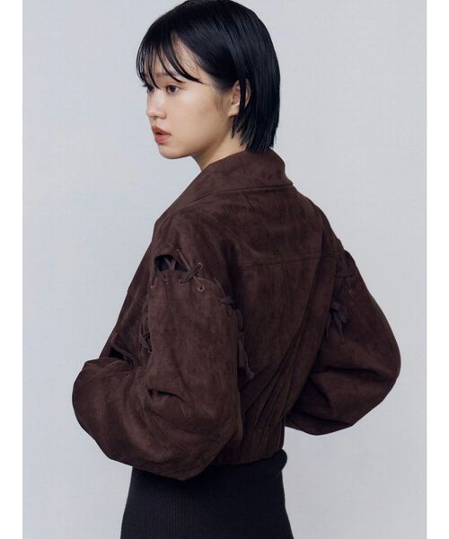 EMODA（エモダ）の「フェイクスエードブルゾン（ブルゾン・レディース・ブラウン/ブラック・FREE）」の12枚目の写真