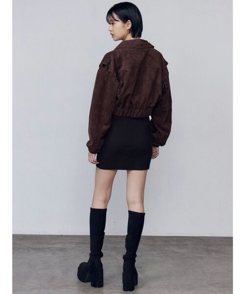 EMODA（エモダ）の「フェイクスエードブルゾン（ブルゾン・レディース・ブラウン/ブラック・FREE）」の14枚目の写真