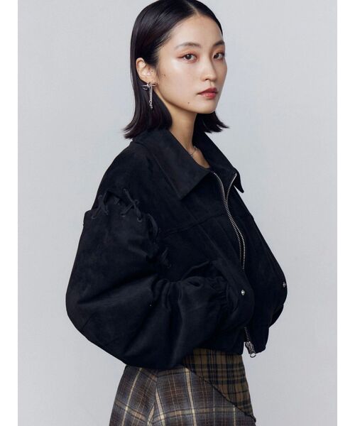 EMODA（エモダ）の「フェイクスエードブルゾン（ブルゾン・レディース・ブラウン/ブラック・FREE）」の16枚目の写真