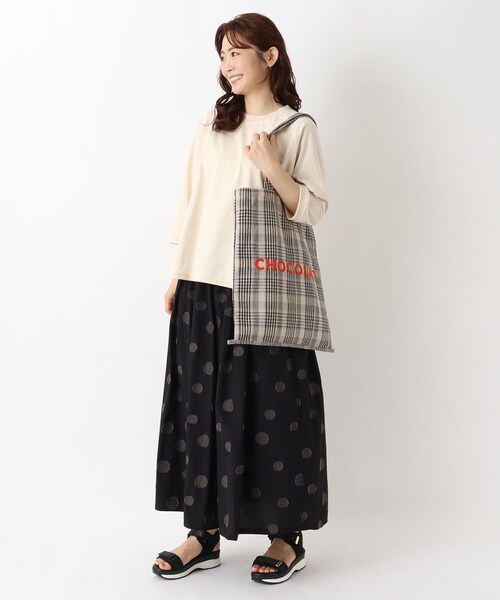 one'sterrace(ワンズテラス)の「HE フレンチエピスリーチェックトート(トートバッグ・レディース・ブラック系8/ベージュ系8/レッド系9・99)」の13枚目の写真