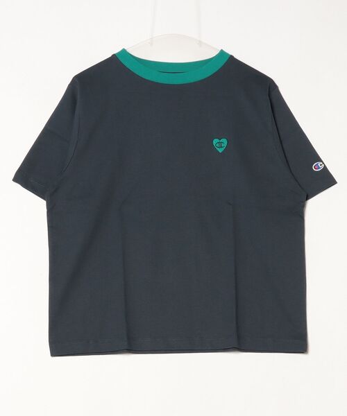 Champion（チャンピオン）の「チャンピオン  SHORT SLEEVE T-SHIRT_（Tシャツ/カットソー・レディース・ベージュ/ネイビー・M/L）」の2枚目の写真