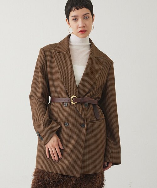 THE PAUSE】チェックダブルジャケット（テーラードジャケット）｜THE