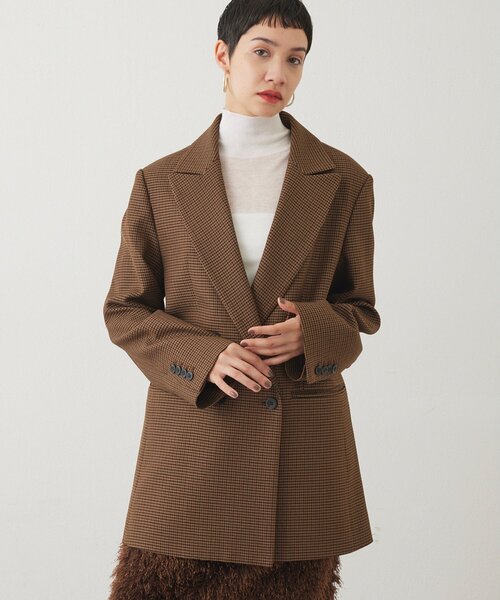 THE PAUSE】チェックダブルジャケット（テーラードジャケット）｜THE