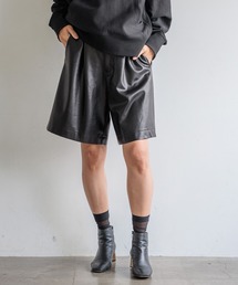 HEREIAM | 【HEREIAM】この秋、マストバイ！ハーフレザーパンツ(その他パンツ)