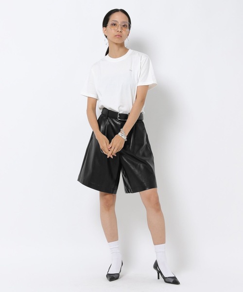 HEREIAM(ヘレイアム)の「【HEREIAM】この秋、マストバイ!ハーフレザーパンツ(その他パンツ・レディース・ブラック・SMALL/MEDIUM)」の2枚目の写真