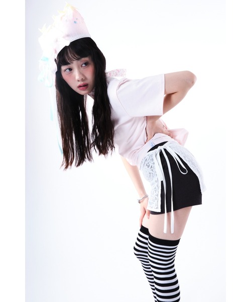 Smyeon(スミョン)の「Lace apron skirt/レースエプロン巻きスカート(スカート・レディース・ホワイト・FREE)」の7枚目の写真