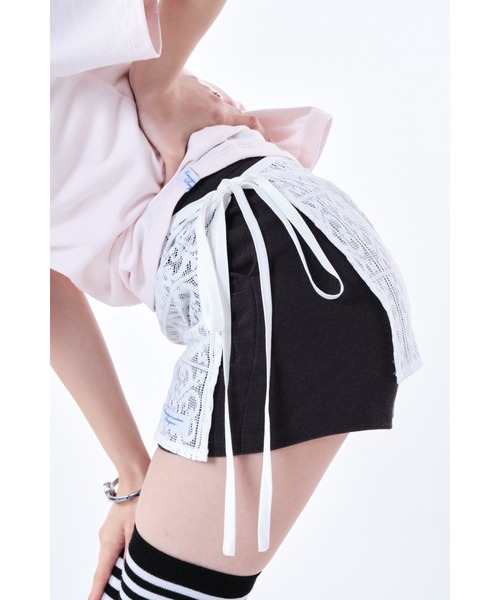 Smyeon(スミョン)の「Lace apron skirt/レースエプロン巻きスカート(スカート・レディース・ホワイト・FREE)」の8枚目の写真