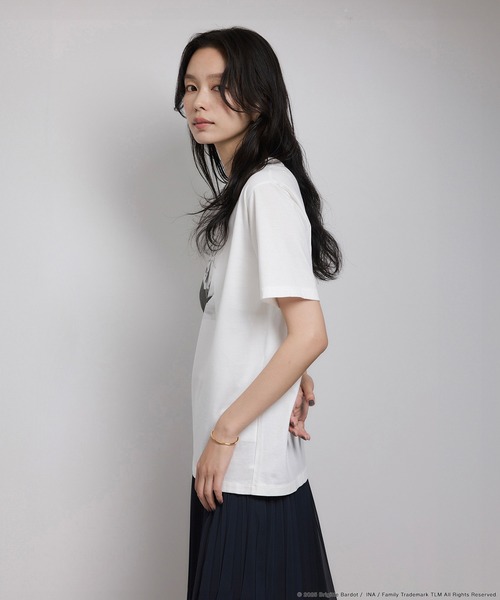 ROPE'（ロペ）の「【Brigitte Bardot×ROPE'・コラボ】プリント半袖T-shirt【洗える・洗濯耐久性・接触冷感】（Tシャツ/カットソー・レディース・ホワイト系その他/ホワイト・FREE）」の22枚目の写真