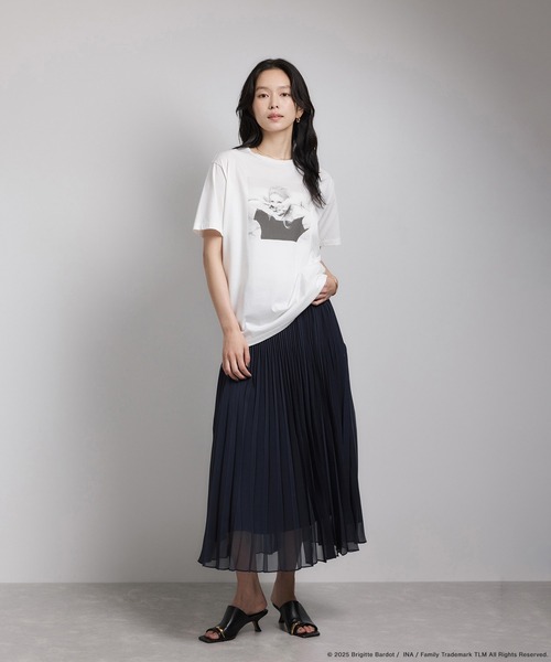 ROPE'（ロペ）の「【Brigitte Bardot×ROPE'・コラボ】プリント半袖T-shirt【洗える・洗濯耐久性・接触冷感】（Tシャツ/カットソー・レディース・ホワイト系その他/ホワイト・FREE）」の17枚目の写真