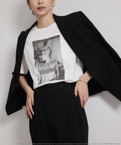 ROPE'（ロペ）の「【Brigitte Bardot×ROPE'・コラボ】プリント半袖T-shirt【洗える・洗濯耐久性・接触冷感】（Tシャツ/カットソー・レディース・ホワイト系その他/ホワイト・FREE）」の20枚目の写真