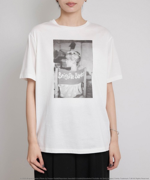 ROPE'（ロペ）の「【Brigitte Bardot×ROPE'・コラボ】プリント半袖T-shirt【洗える・洗濯耐久性・接触冷感】（Tシャツ/カットソー・レディース・ホワイト系その他/ホワイト・FREE）」の21枚目の写真